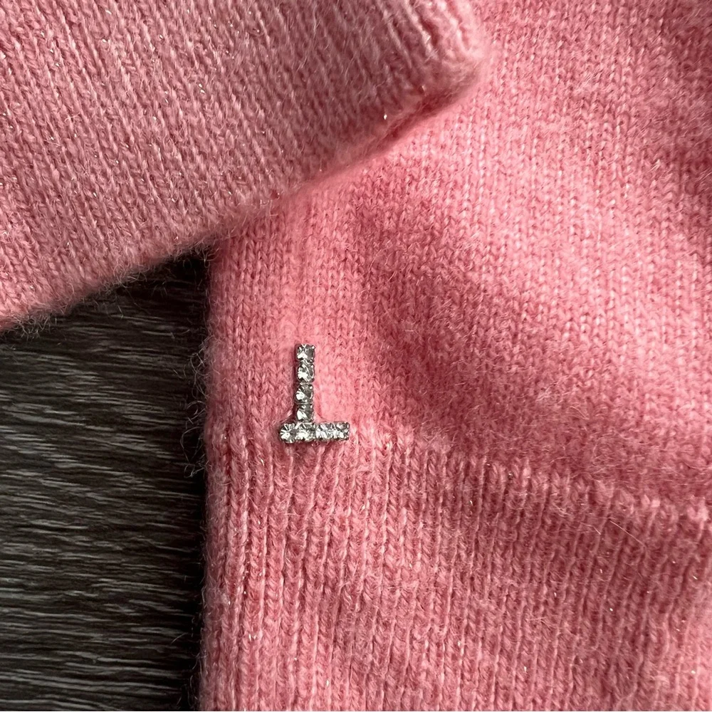 Lafayette 148 New York 100% Cashmere Turtleneck Sweater in Altrosa Pink - Picture 4 of 7